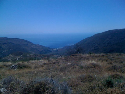 Panoramic view over Paleochora, Crete